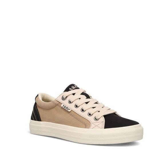 Taos Plim Soul Sneaker Round Toe Lace Up Colorblock Black Tan Multi Women’s 6